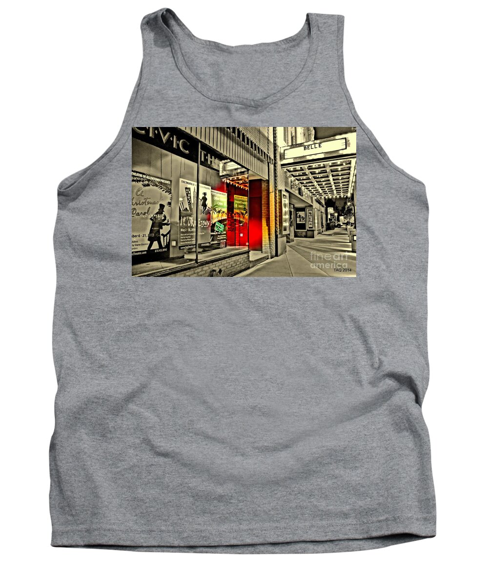 Nineteenth St. Theatre Tank Top featuring the photograph Stardust Memories by Tami Quigley