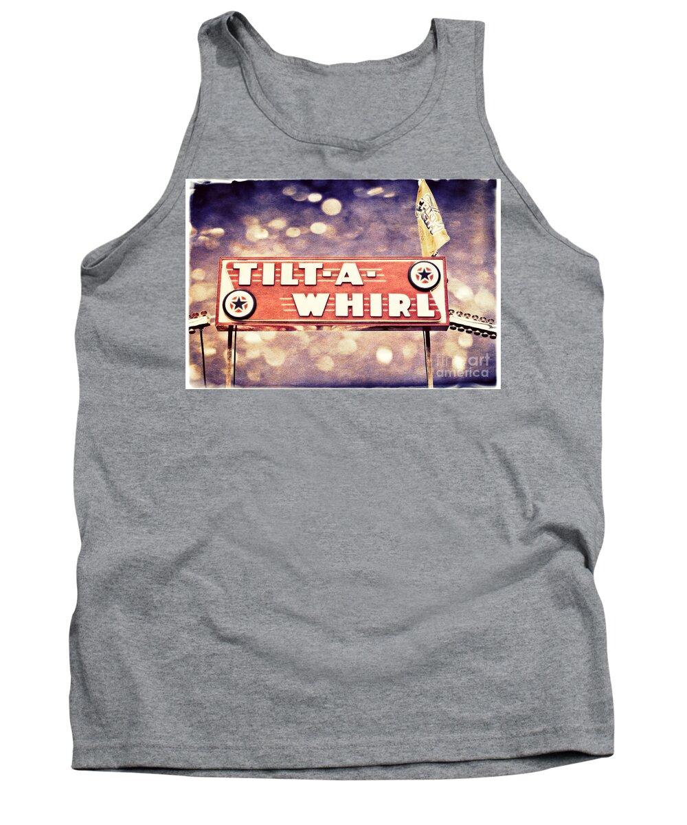 State Fair Tank Top featuring the photograph State Fair - Tilt A Whirl by Jarrod Erbe