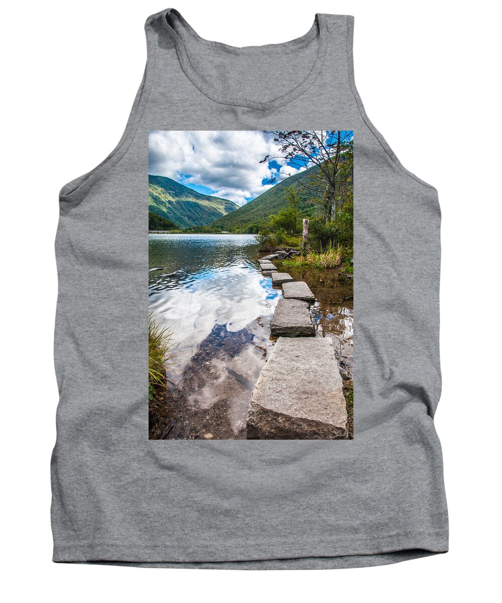 New Hampshire Tank Top featuring the photograph Stepping Stones by Kristopher Schoenleber