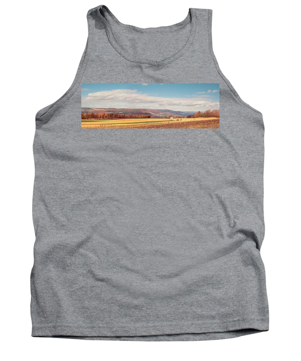 Landscape Tank Top featuring the photograph Stockbridge Valley by Peter Rashford