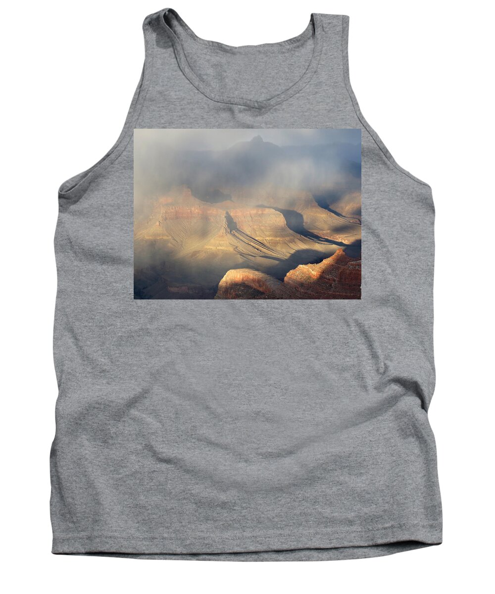 Grand Canyon National Park Tank Top featuring the photograph Storm over the Grand Canyon by Laurel Powell