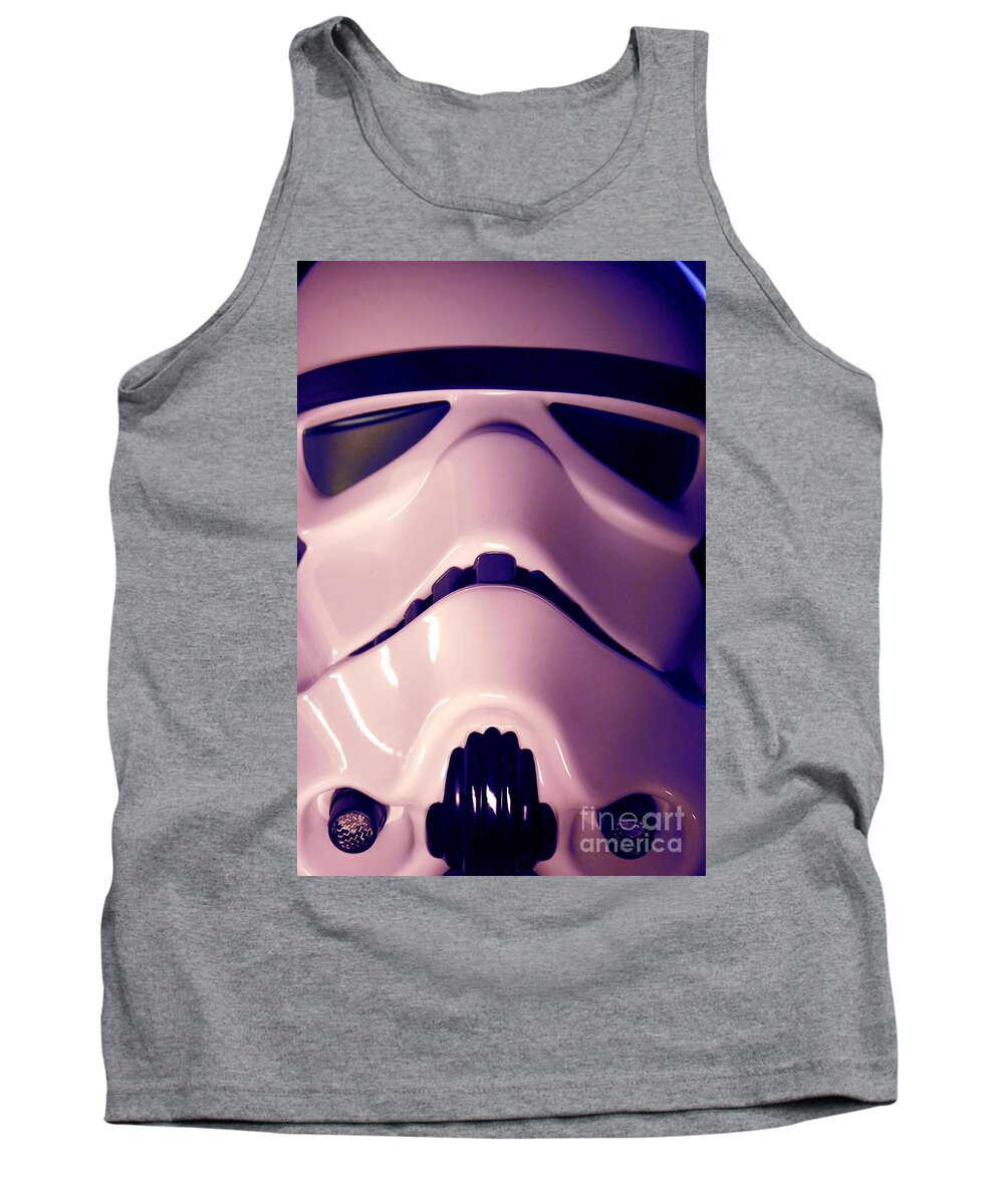 Stormtrooper Tank Top featuring the photograph Stormtrooper Helmet 110 by Micah May