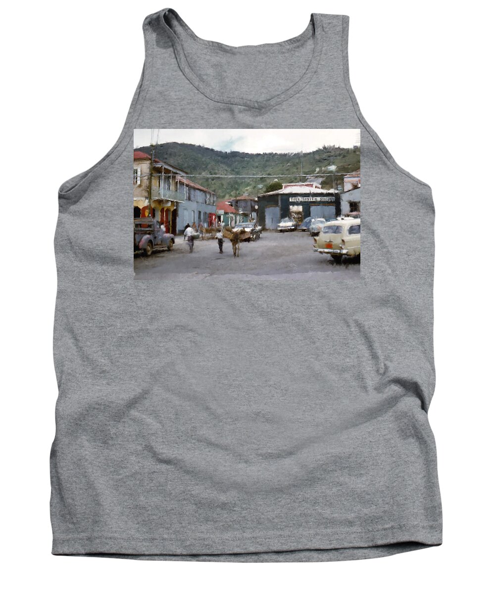 Street Tank Top featuring the photograph Street Scene 1 by Cathy Anderson