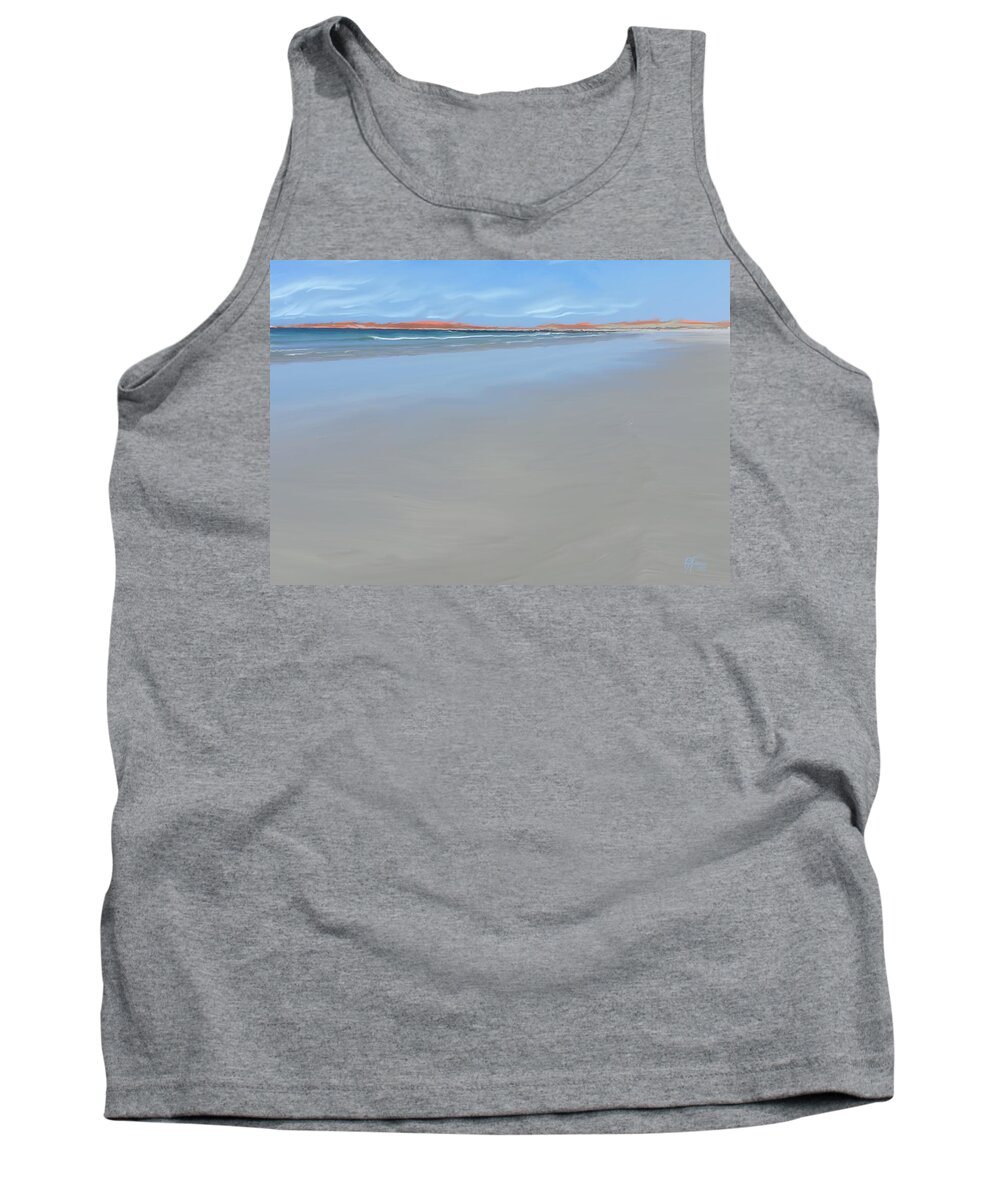Beach Tank Top featuring the digital art Sublime Beach by Vincent Franco