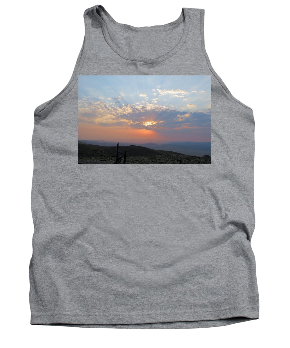 Sun Tank Top featuring the photograph sun rays II by Darcy Tate