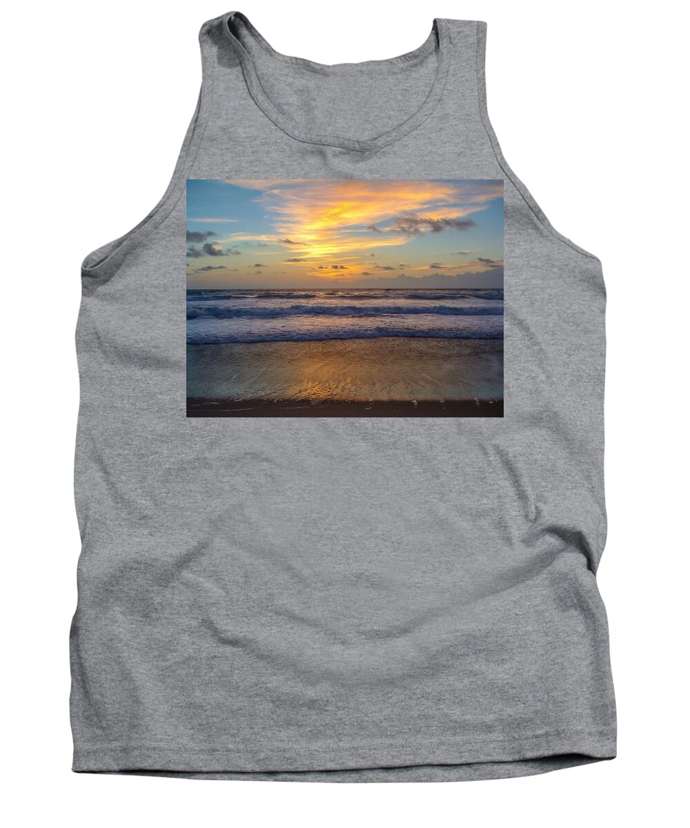 Sunrise Tank Top featuring the photograph Sunrise in Salvo by Stacy Abbott