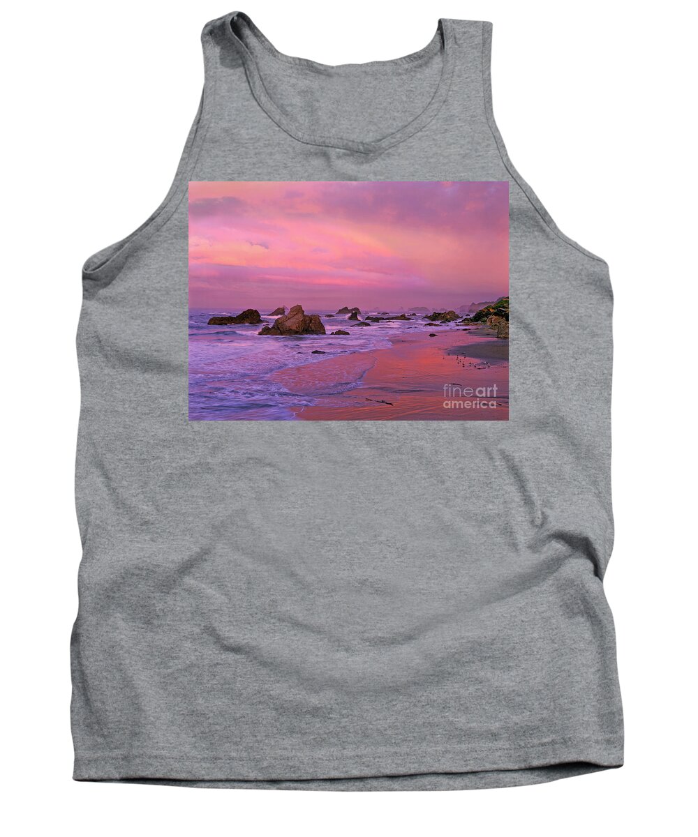 Oregon Tank Top featuring the photograph Sunrise on Sea Stacks Harris SB Oregon by Dave Welling