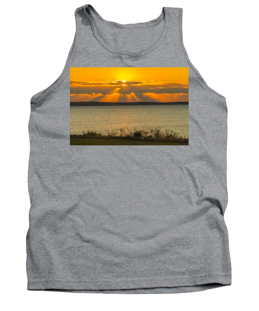 Sunrise Tank Top featuring the photograph Here comes the Sun by Nautical Chartworks