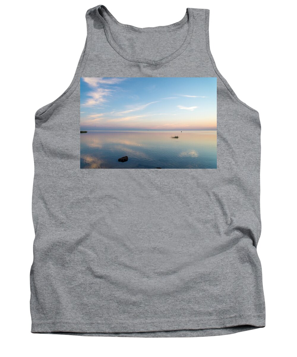 North Carolina Tank Top featuring the photograph Sunset of Blue by Stacy Abbott