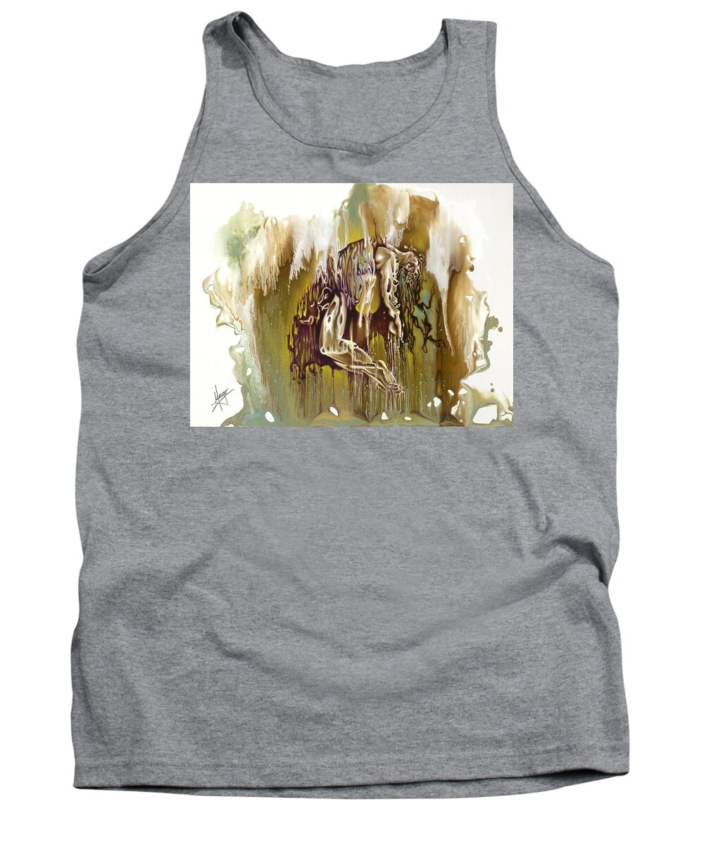 Surrender Tank Top featuring the painting Surrender by Karina Llergo