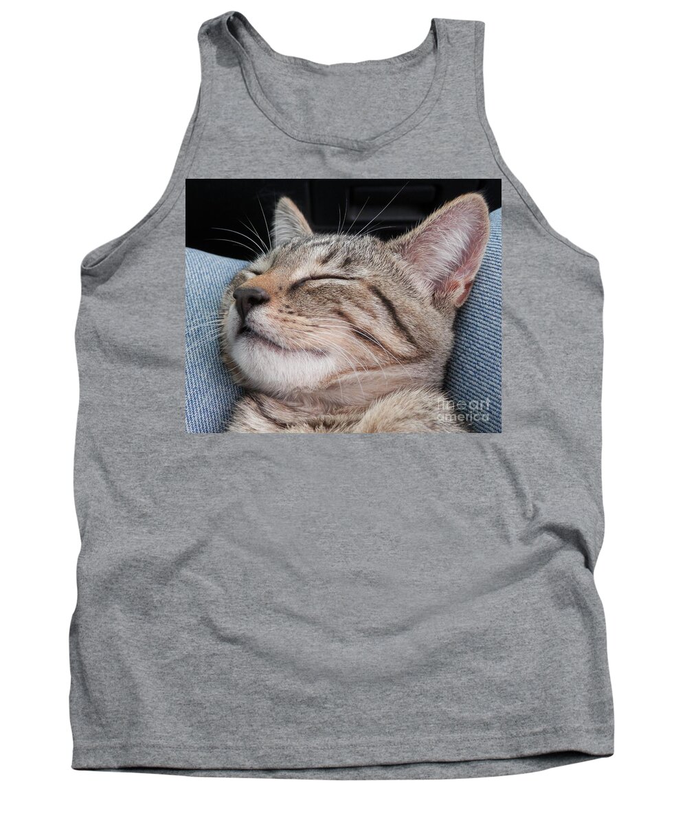 Kitty Photographs Tank Top featuring the photograph Sweet Dreams Kitty by Emmy Vickers