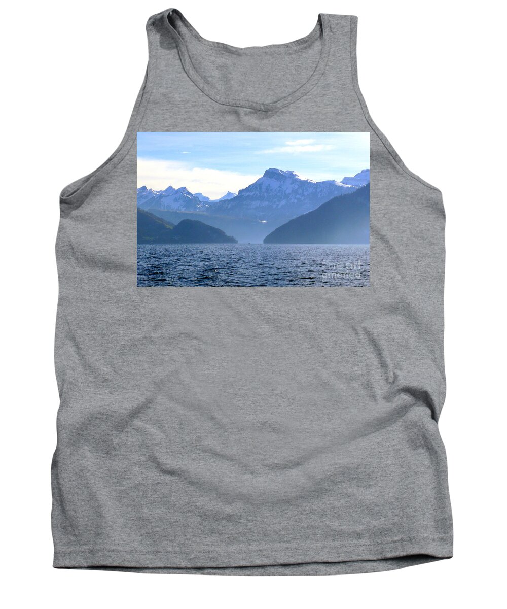 Panoramic Tank Top featuring the photograph Swiss Alps by Amanda Mohler