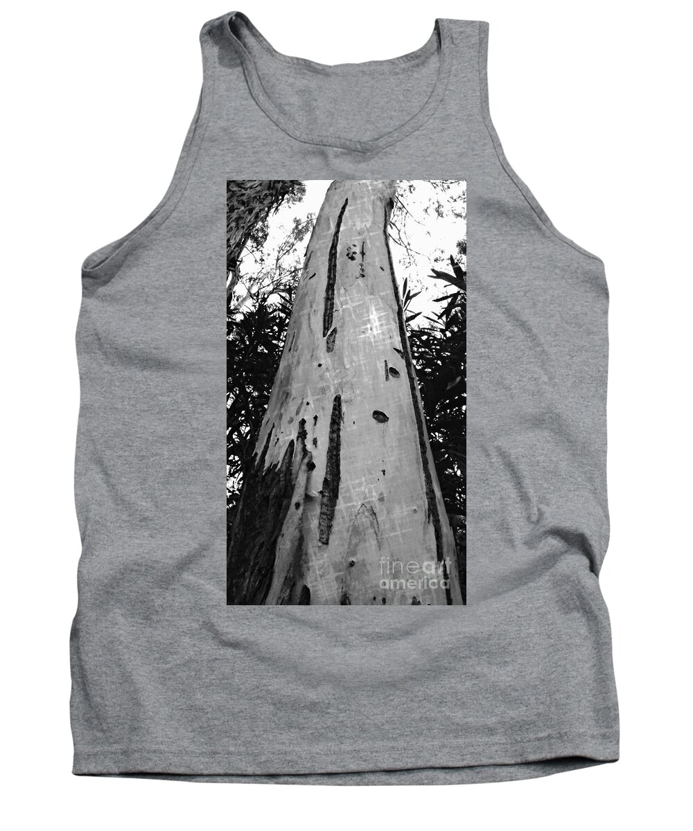 Tree Tank Top featuring the photograph Tall by Clare Bevan