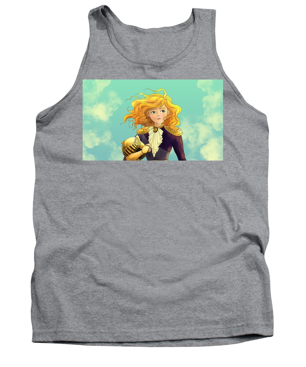Wurtherington Tank Top featuring the painting Tammy Wurtherington 1883 Color Portrait by Reynold Jay