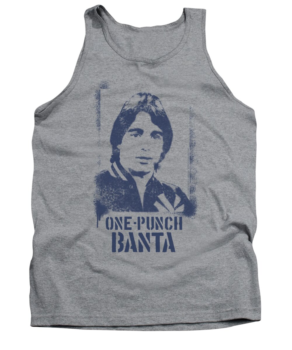 Taxi Tank Top featuring the digital art Taxi - One Punch Banta by Brand A