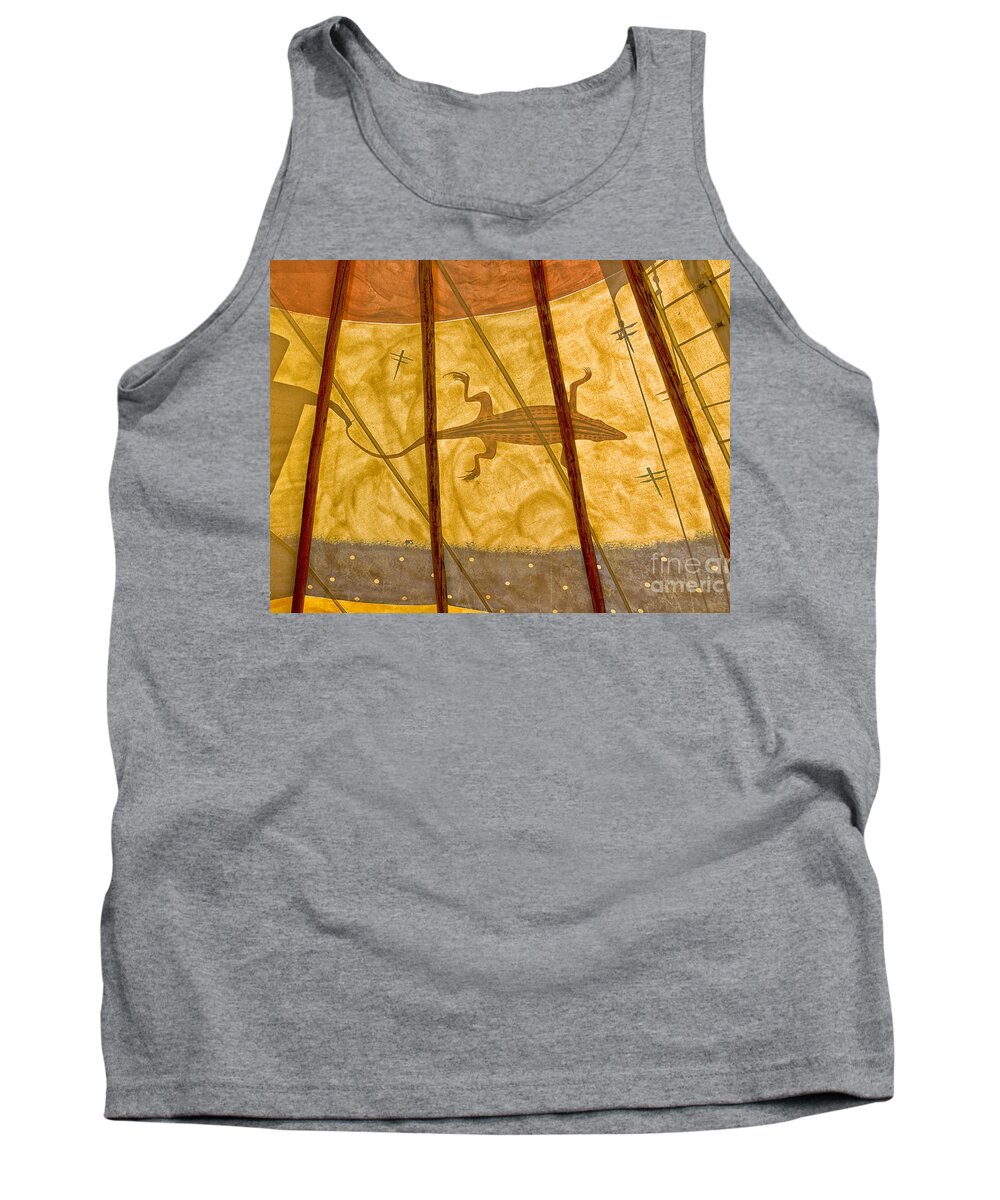 Native American Tank Top featuring the photograph Tee Pee by Gary Warnimont