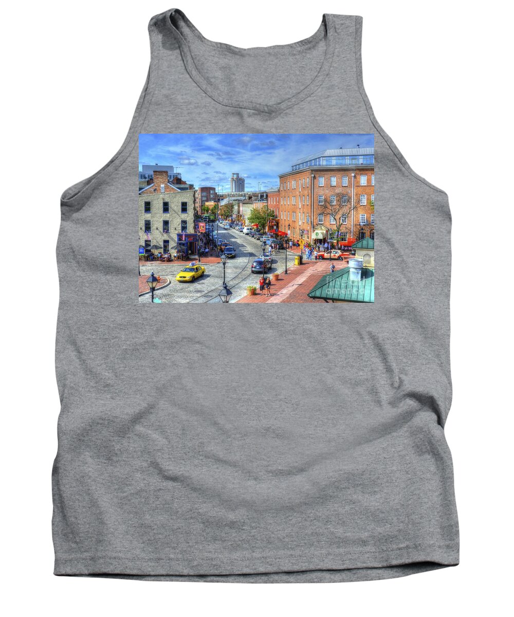 Baltimore Tank Top featuring the photograph Thames Street by Debbi Granruth