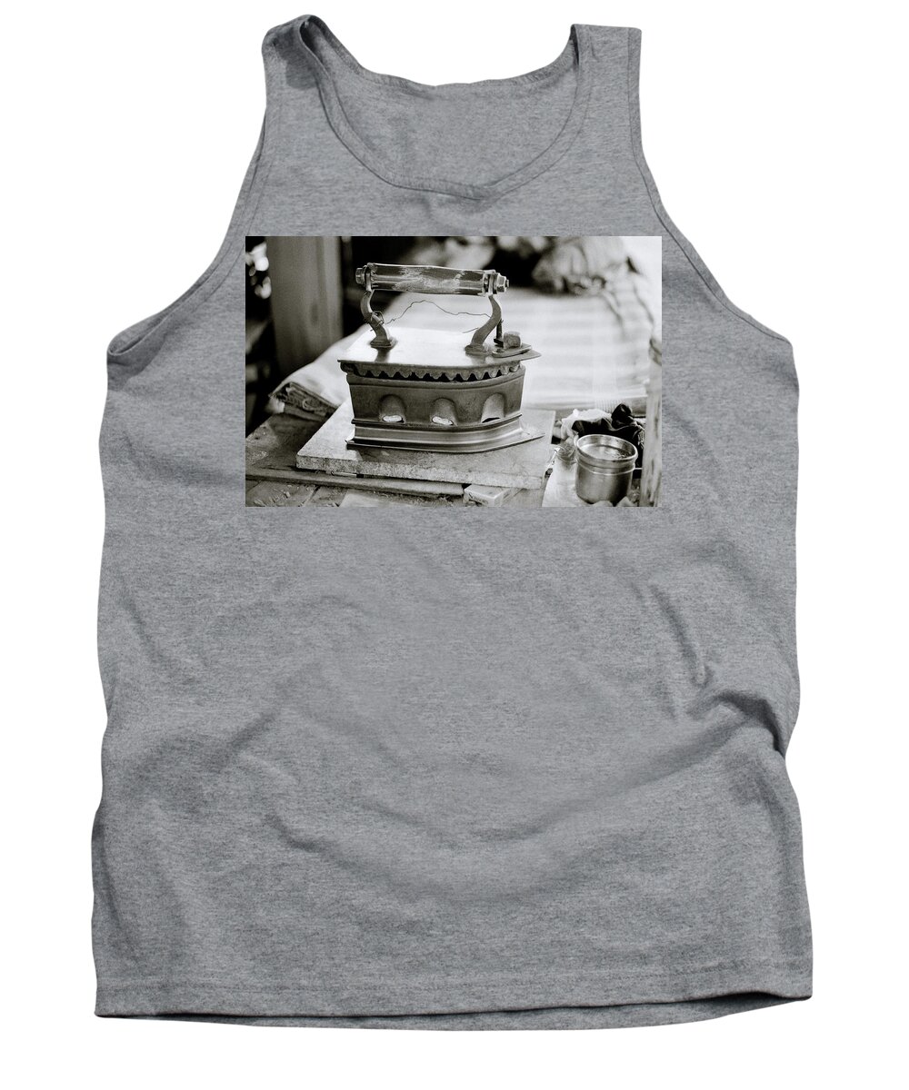 Antique Tank Top featuring the photograph The Antique Iron by Shaun Higson