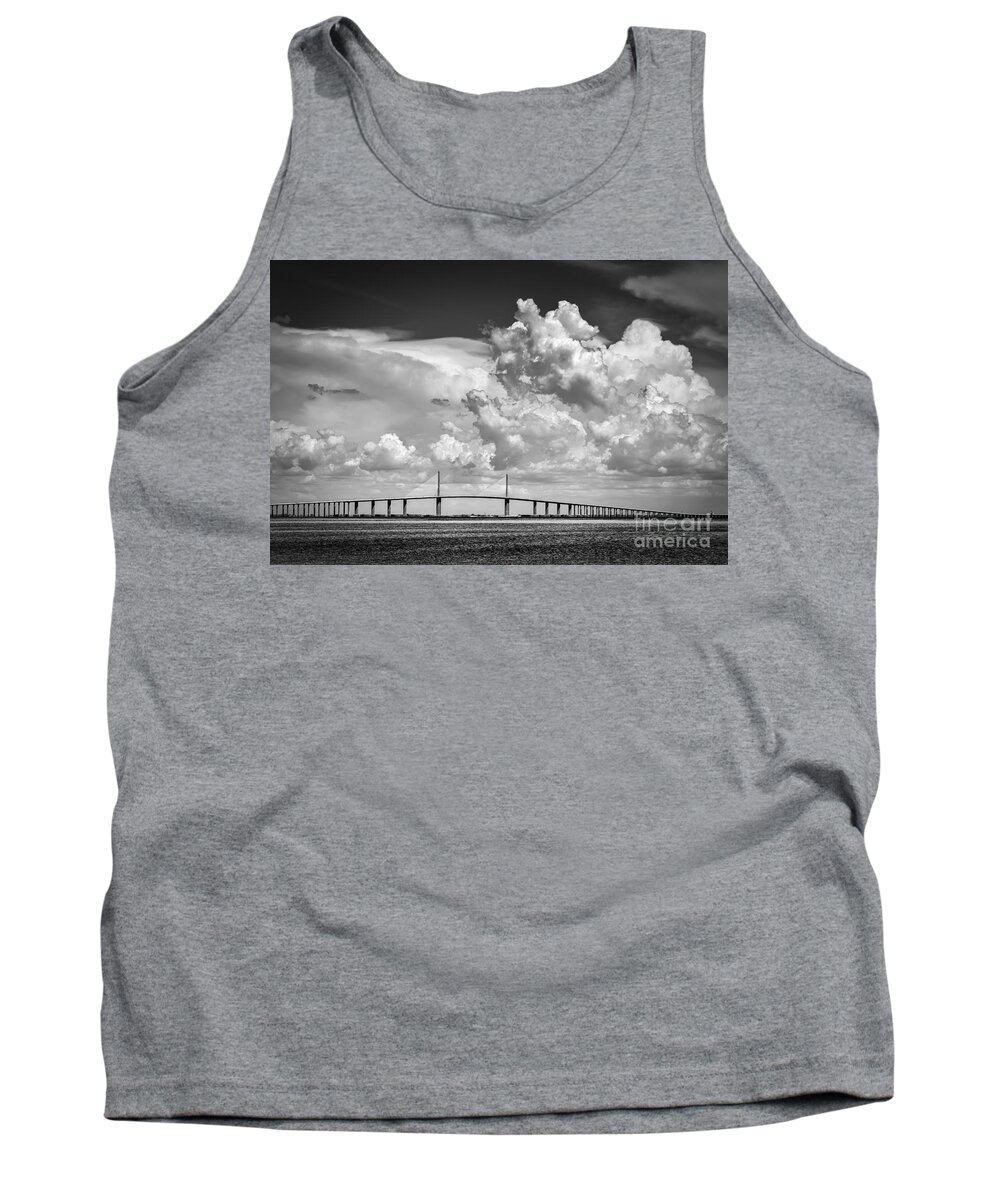 Clouds Tank Top featuring the photograph The Beautiful Skyway by Marvin Spates