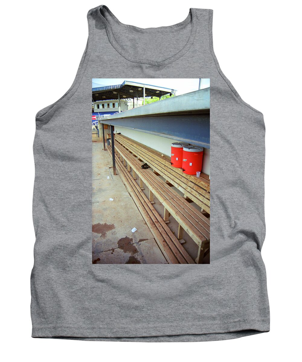 America Tank Top featuring the photograph The Bench by Frank Romeo
