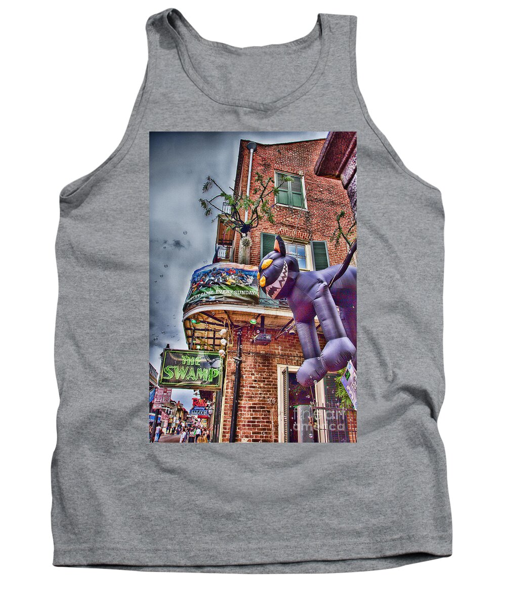 Characteristics Tank Top featuring the photograph The Cat is Out of the Hat by Douglas Barnard