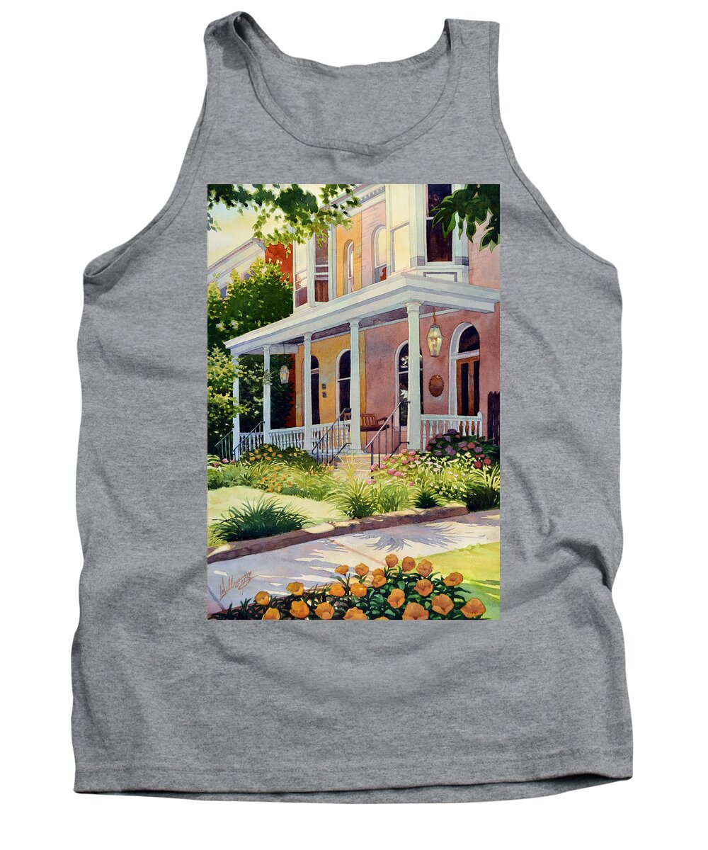 Colorful Tank Top featuring the painting The Duplex by Mick Williams