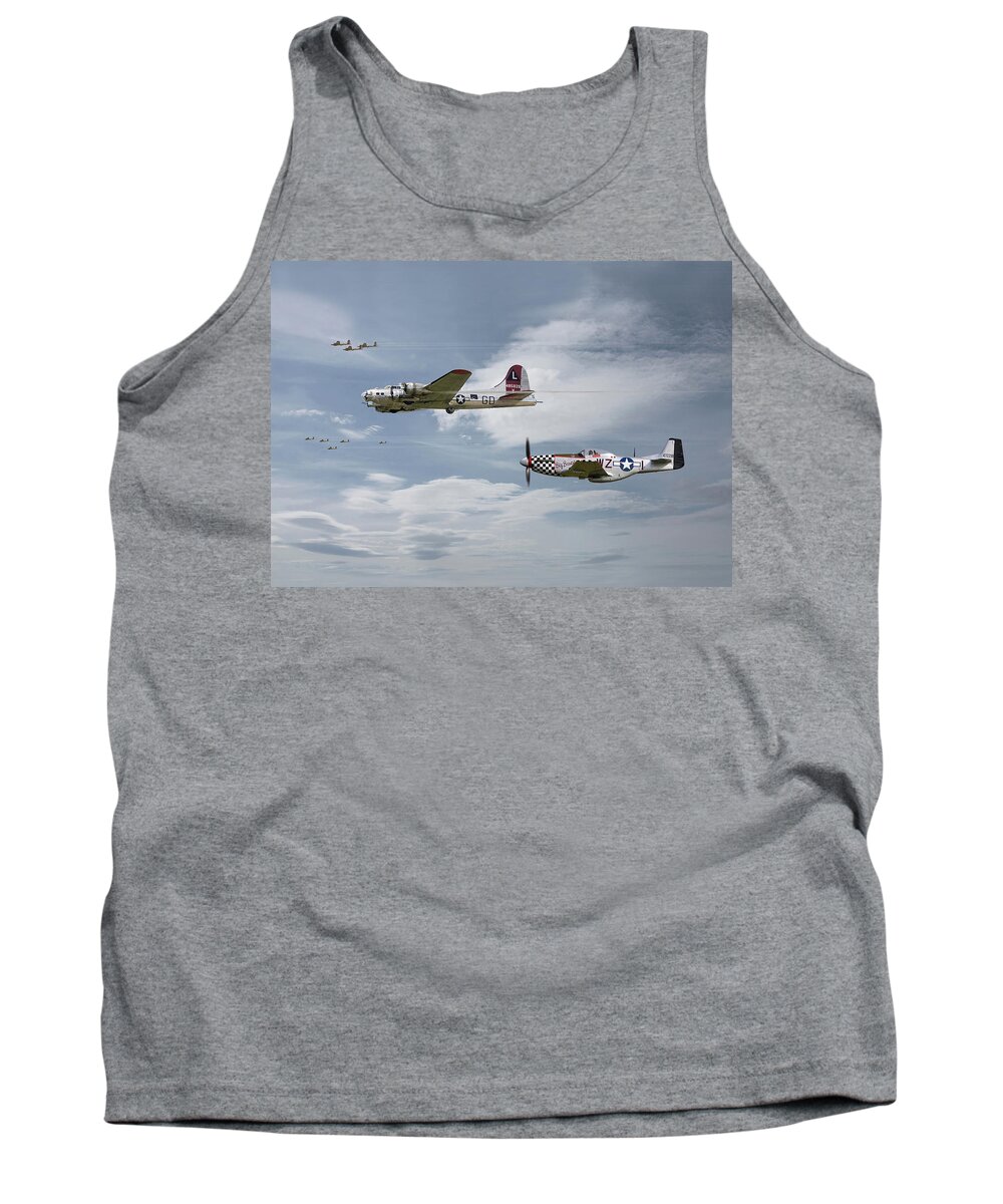 Aircraft Tank Top featuring the digital art The Good Shepherd by Pat Speirs