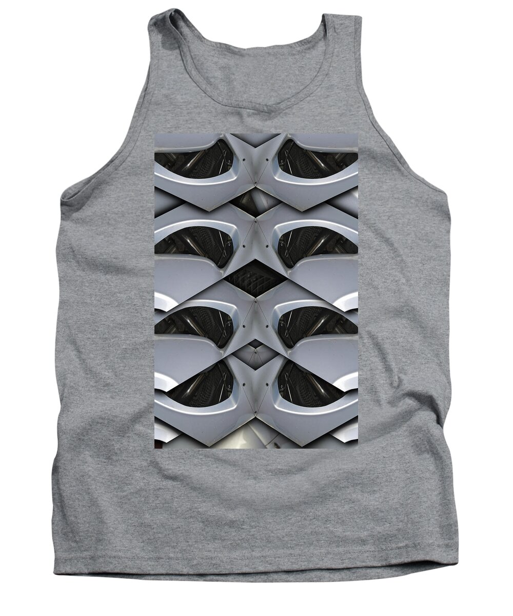 Car Tank Top featuring the digital art The machine 1 by Nathan Wright
