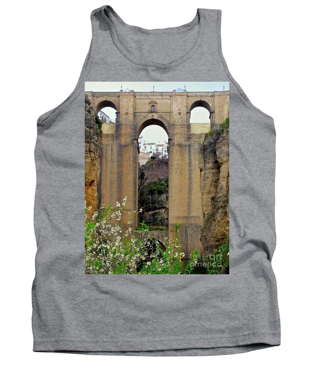 Ronda Tank Top featuring the photograph The New Bridge by Suzanne Oesterling