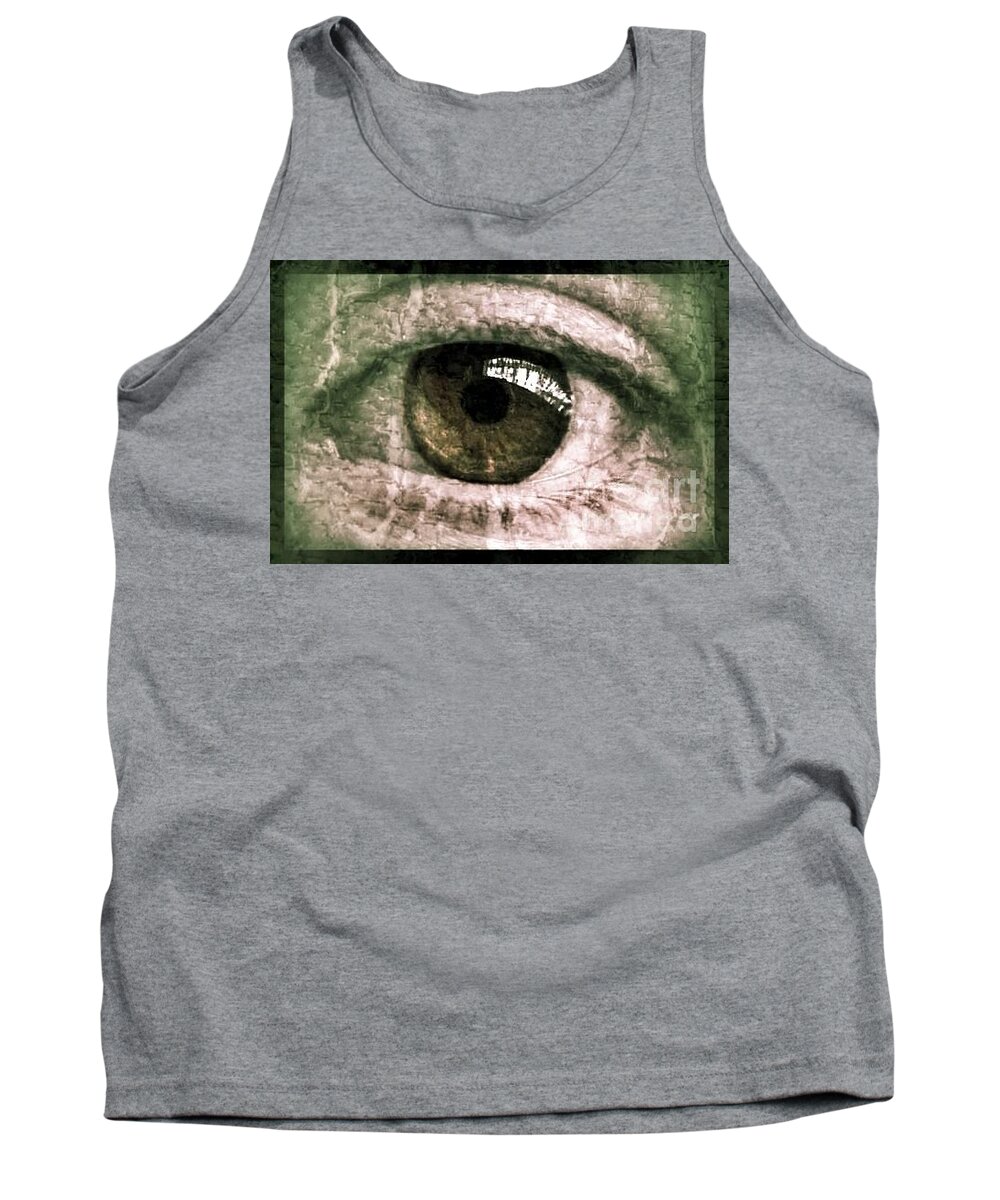 Painting Tank Top featuring the painting The painted Glass Eye by Vix Edwards