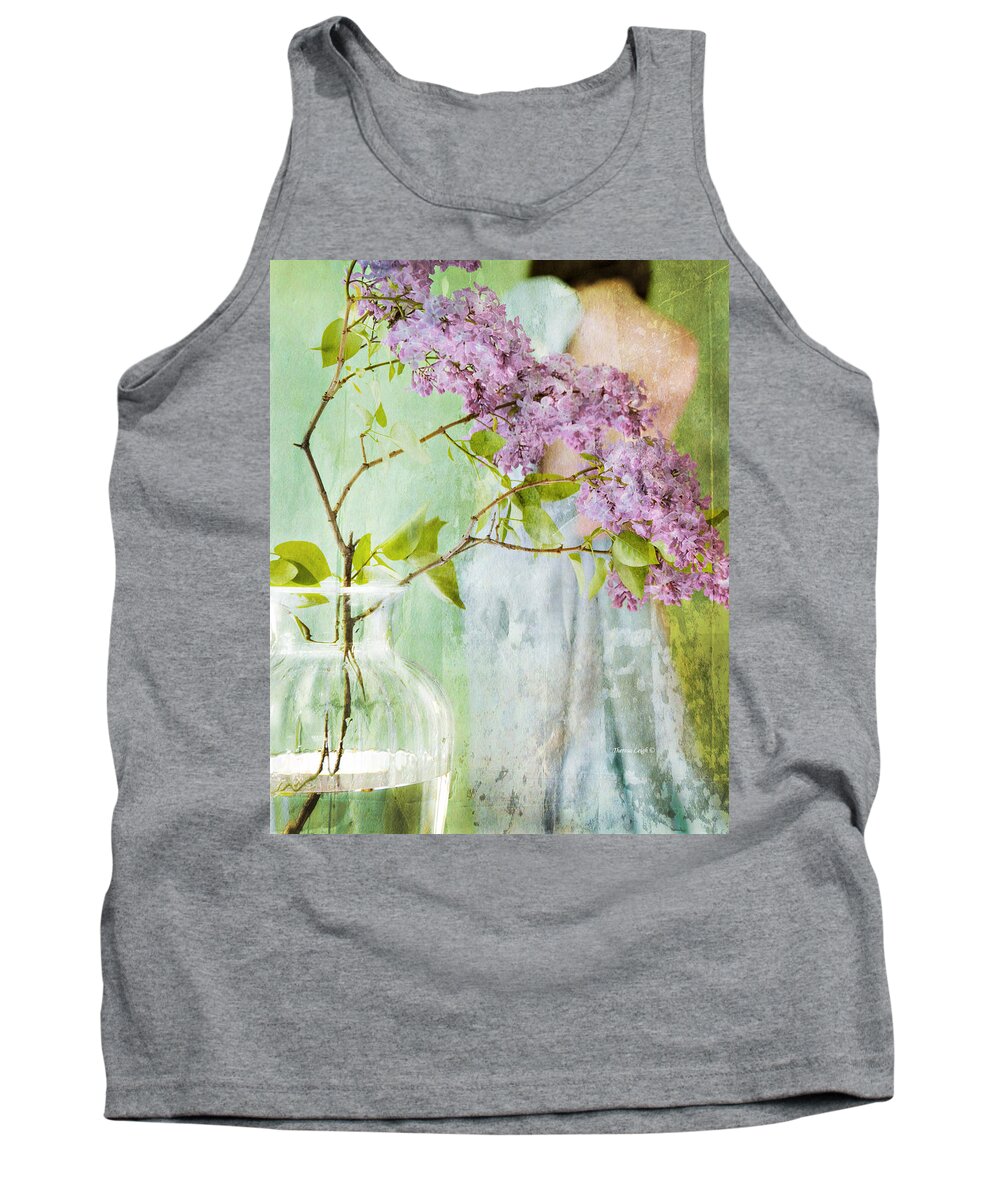 Lilacs Tank Top featuring the photograph The Scent Of Lilacs by Theresa Tahara