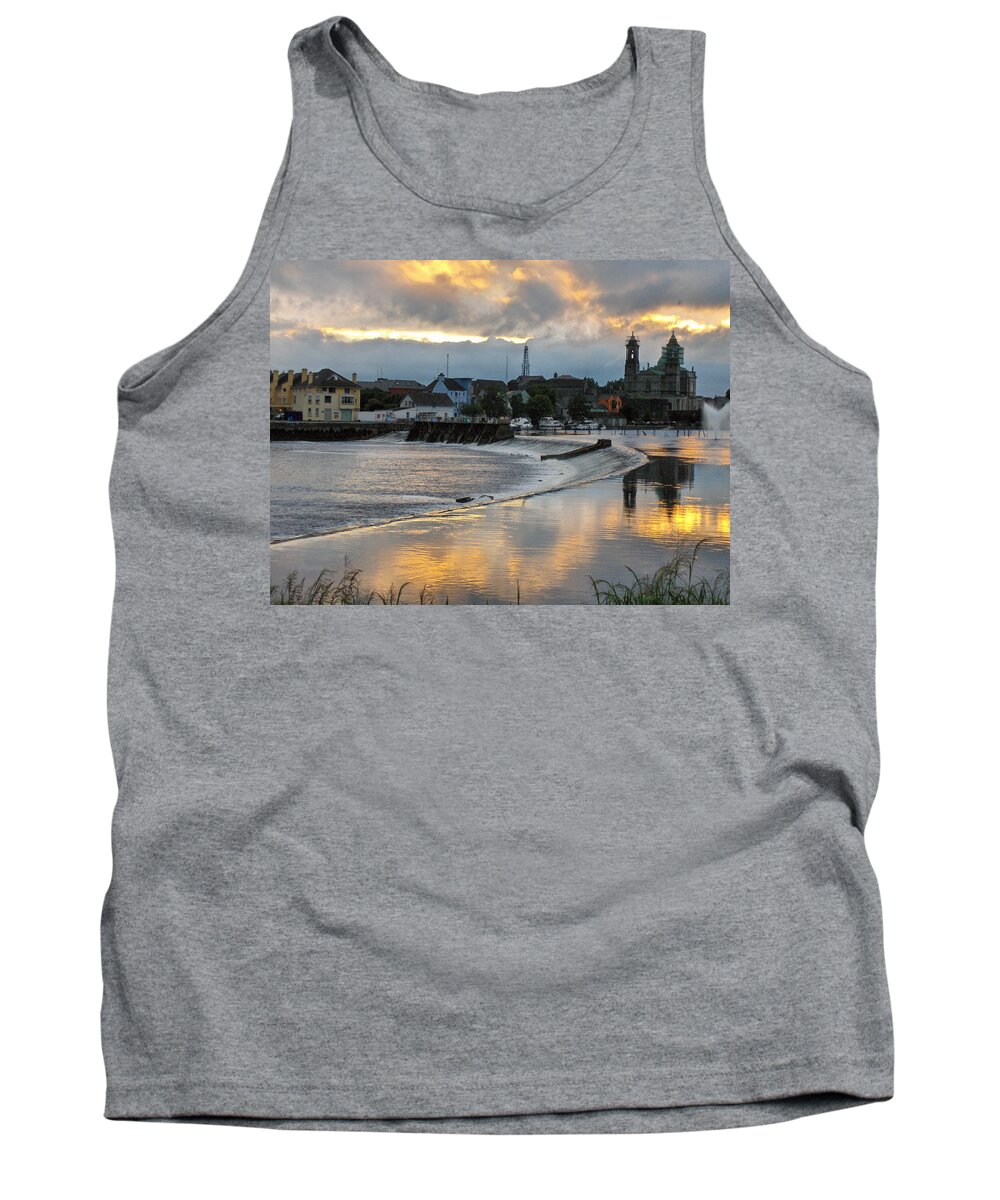Landscape Tank Top featuring the photograph The Shannon River by Brenda Brown