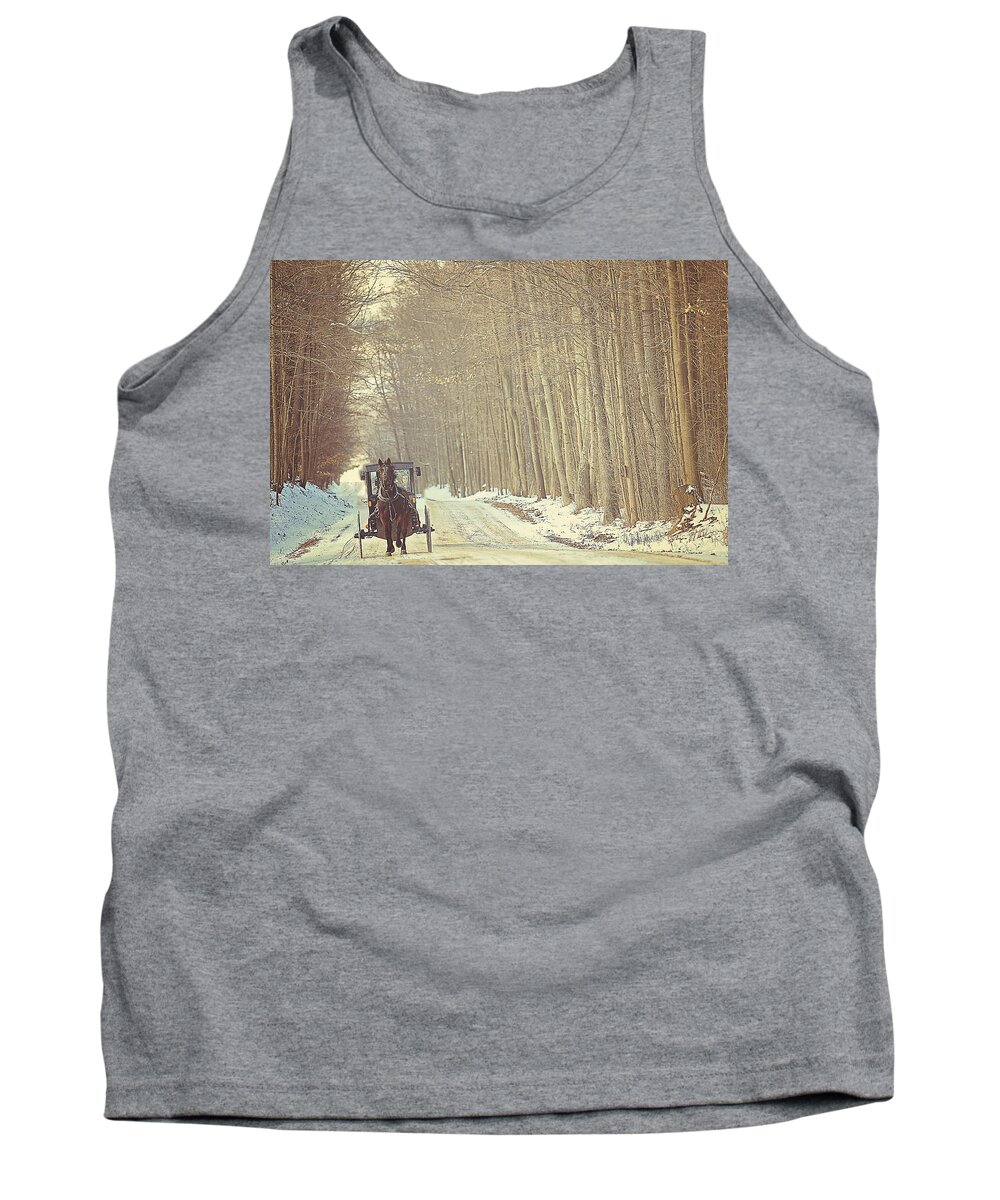 Snow Tank Top featuring the photograph The Simple Life by Carrie Ann Grippo-Pike
