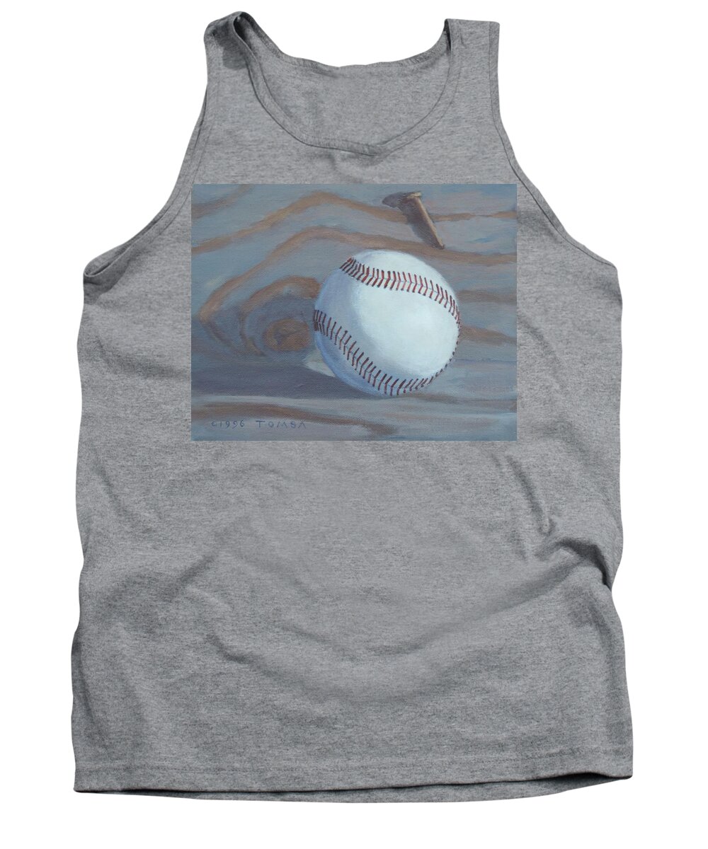 The Souvenir Tank Top featuring the painting The Souvenir - Art by Bill Tomsa by Bill Tomsa