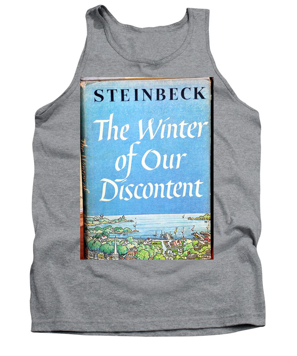 Book Tank Top featuring the photograph The Winter Of Our Dicontent Steinbeck by Jay Milo