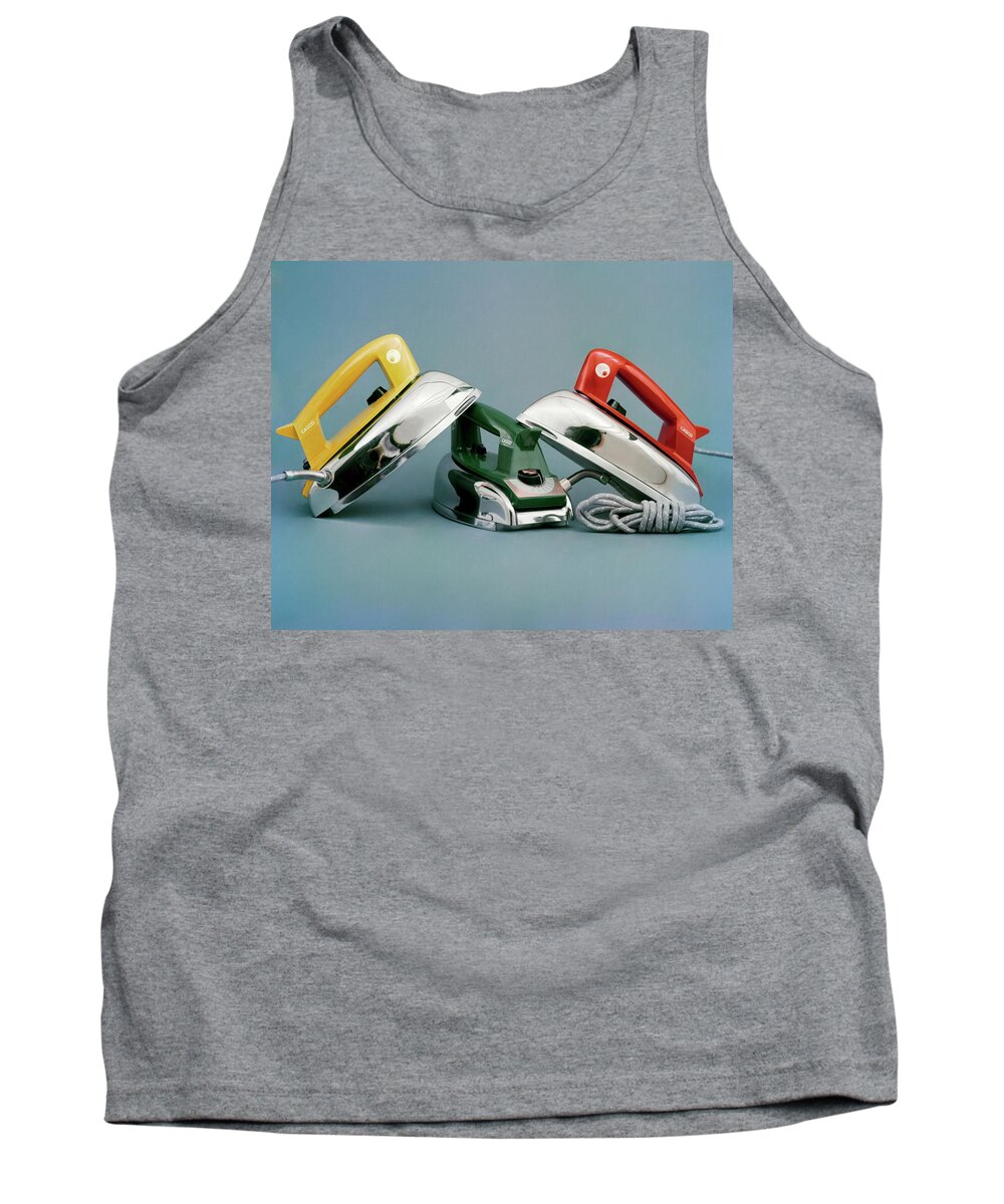 Studio Shot Tank Top featuring the photograph Three Irons By Casco Products by Richard Rutledge