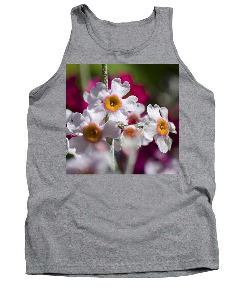 Flowers Tank Top featuring the photograph Three Yellow Faces by Spikey Mouse Photography