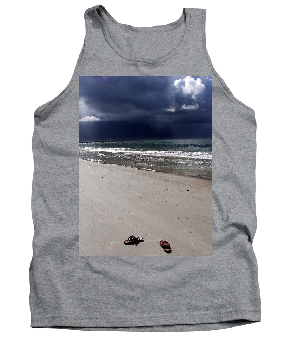 Topsail Island Tank Top featuring the photograph Time To Go by Karen Wiles