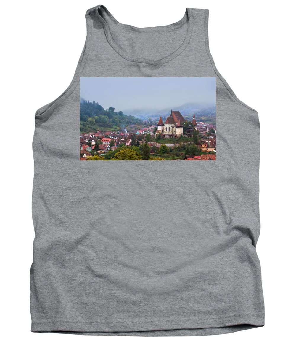 Architecture Tank Top featuring the photograph Transylvania by Mircea Costina Photography