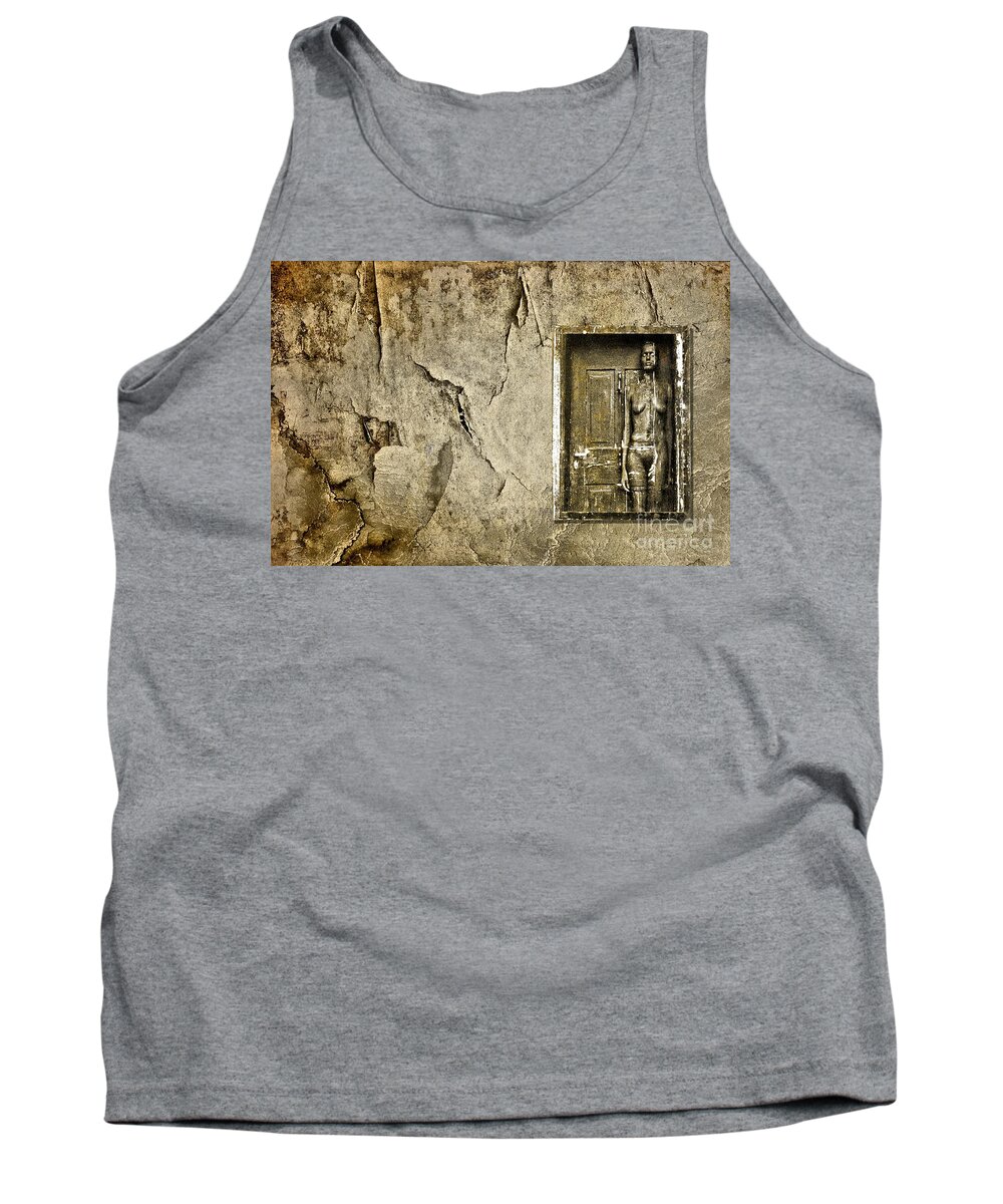 Urban Tank Top featuring the photograph Trying to Blend In by Andrea Kollo