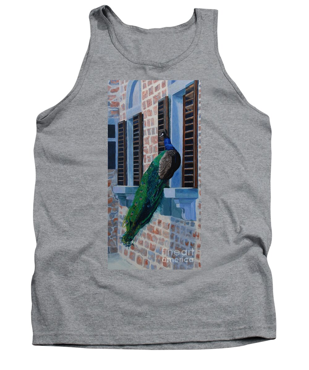 Acrylic Tank Top featuring the painting Tuscan Mascot by Lynne Reichhart