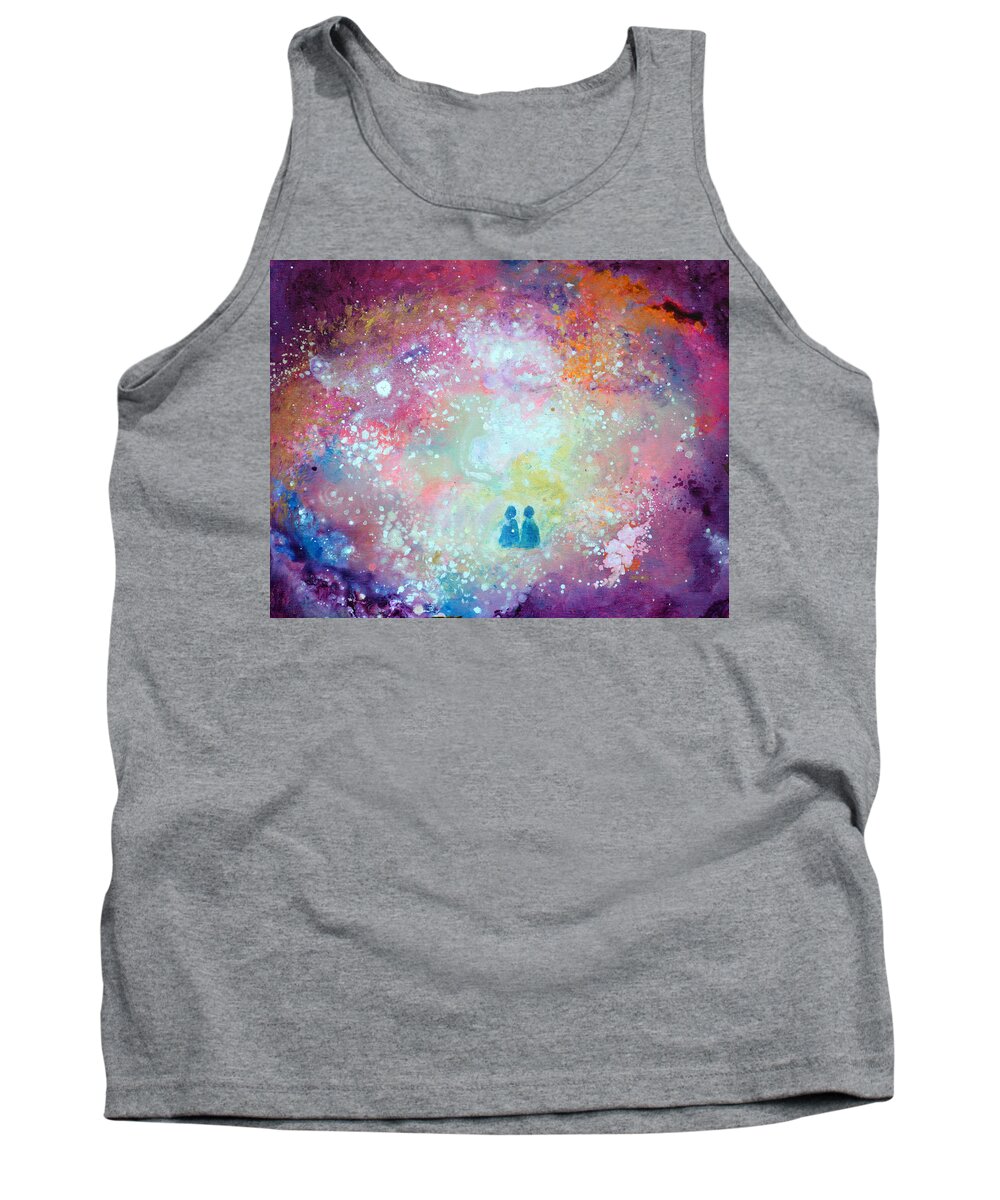 Twin Flames Tank Top featuring the painting Twin Flames by Ashleigh Dyan Bayer
