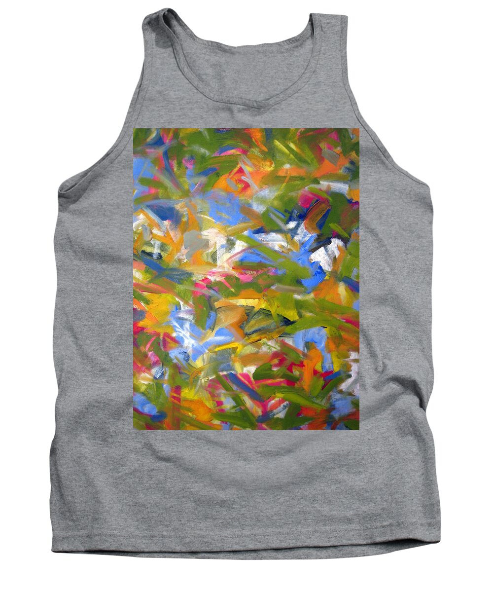 Landscape Tank Top featuring the painting Untitled #22 by Steven Miller