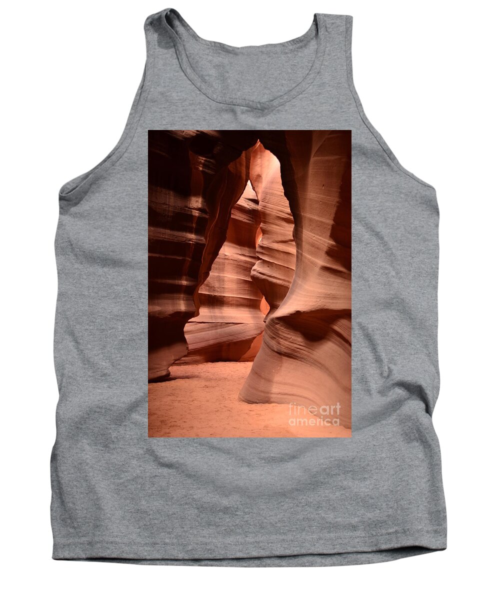 Slot Canyon Tank Top featuring the photograph Upper Antelope Canyon in Arizona by DejaVu Designs