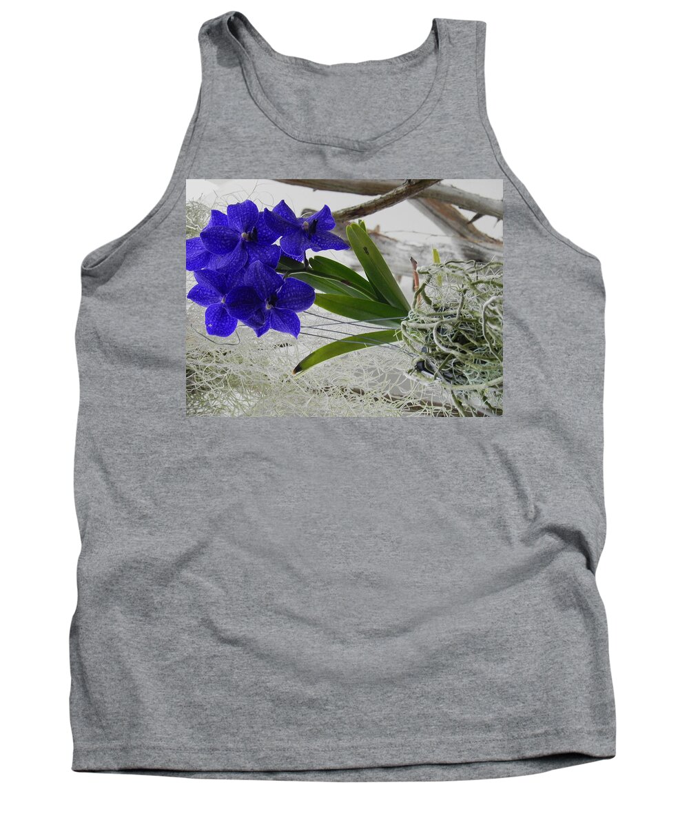 Vanda Orchid Tank Top featuring the photograph Vera The Vanda by Patricia Greer