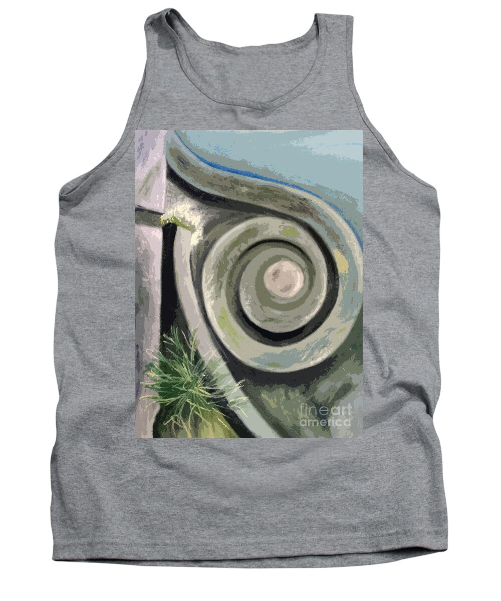 Pastel Tank Top featuring the pastel Vevey Toy Factory Detail by Lynellen Nielsen