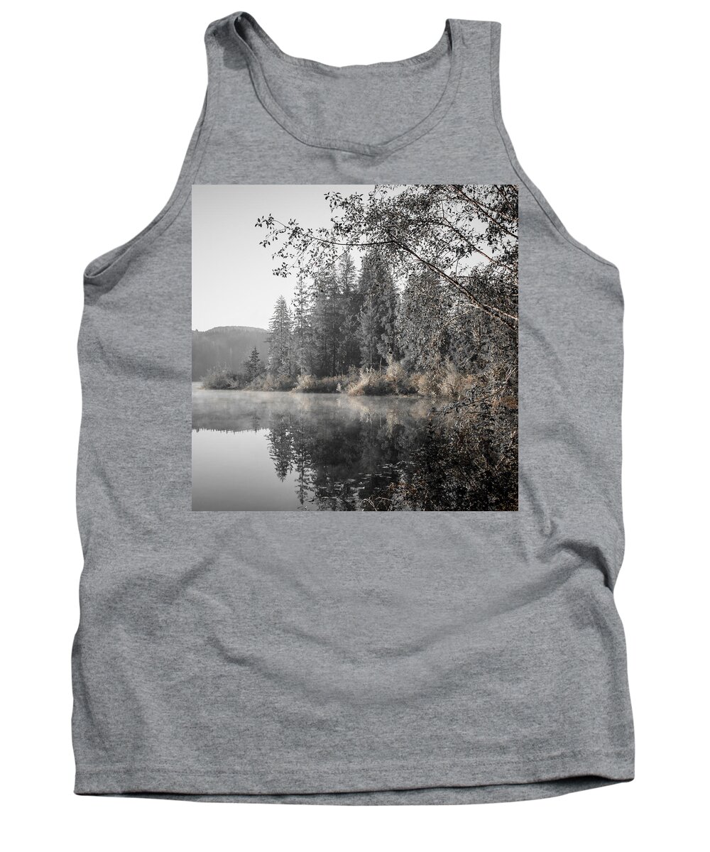 Sunrise Tank Top featuring the photograph Vintage Sunrise Fairy Lake by Roxy Hurtubise