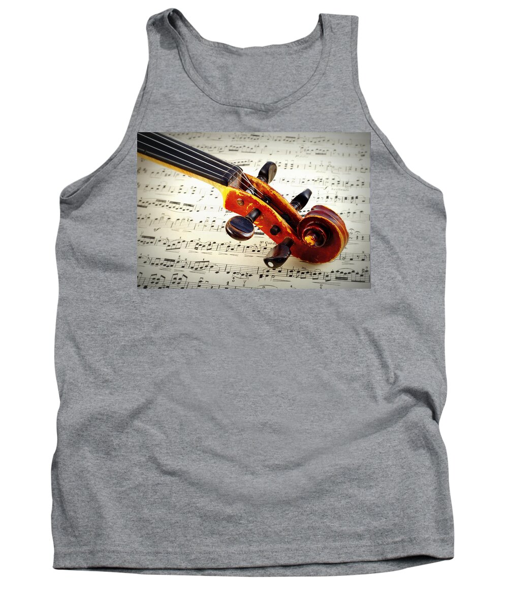 Mozart Tank Top featuring the photograph Violine by Chevy Fleet