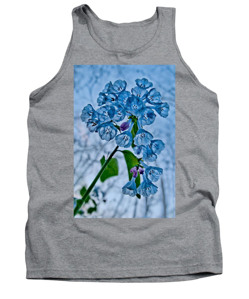 2012 Tank Top featuring the photograph Virginia Bluebells by Robert Charity