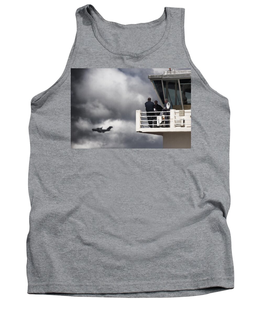 Boeing C-17 Globemaster Iii Tank Top featuring the photograph Waiting for You by Paul Job